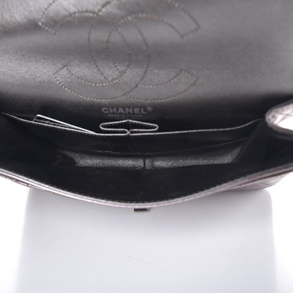 Chanel Metallic Aged Calfskin Quilted 2.55 Reissue 226 Flap Dark Silver 6 of 9