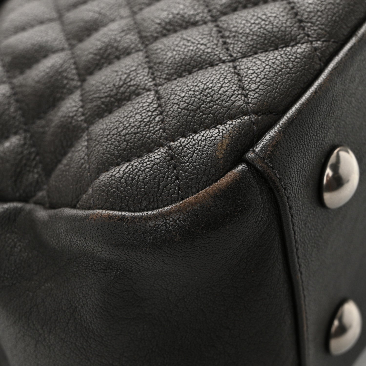 Saint Laurent Sheepskin Tri-quilt Monogram Large College Satchel Asphalt 11 of 12