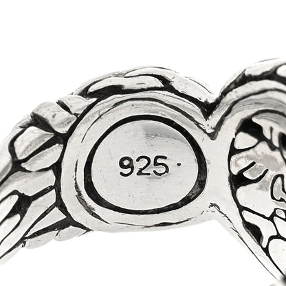 John Hardy Sterling Silver Palu Hammered Ring 52 6 4 of 5
