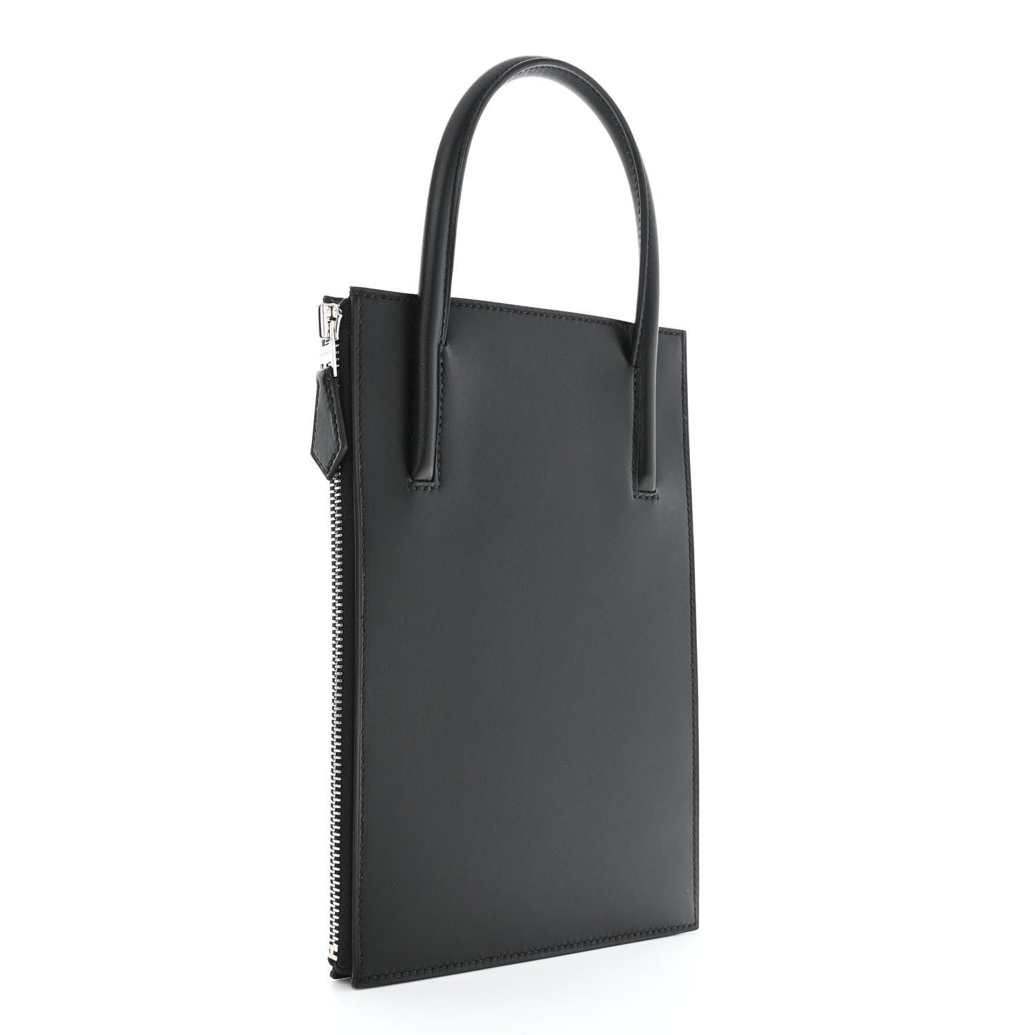 Hermes Tadelakt Kelly Cadena Clutch Black 3 of 12
