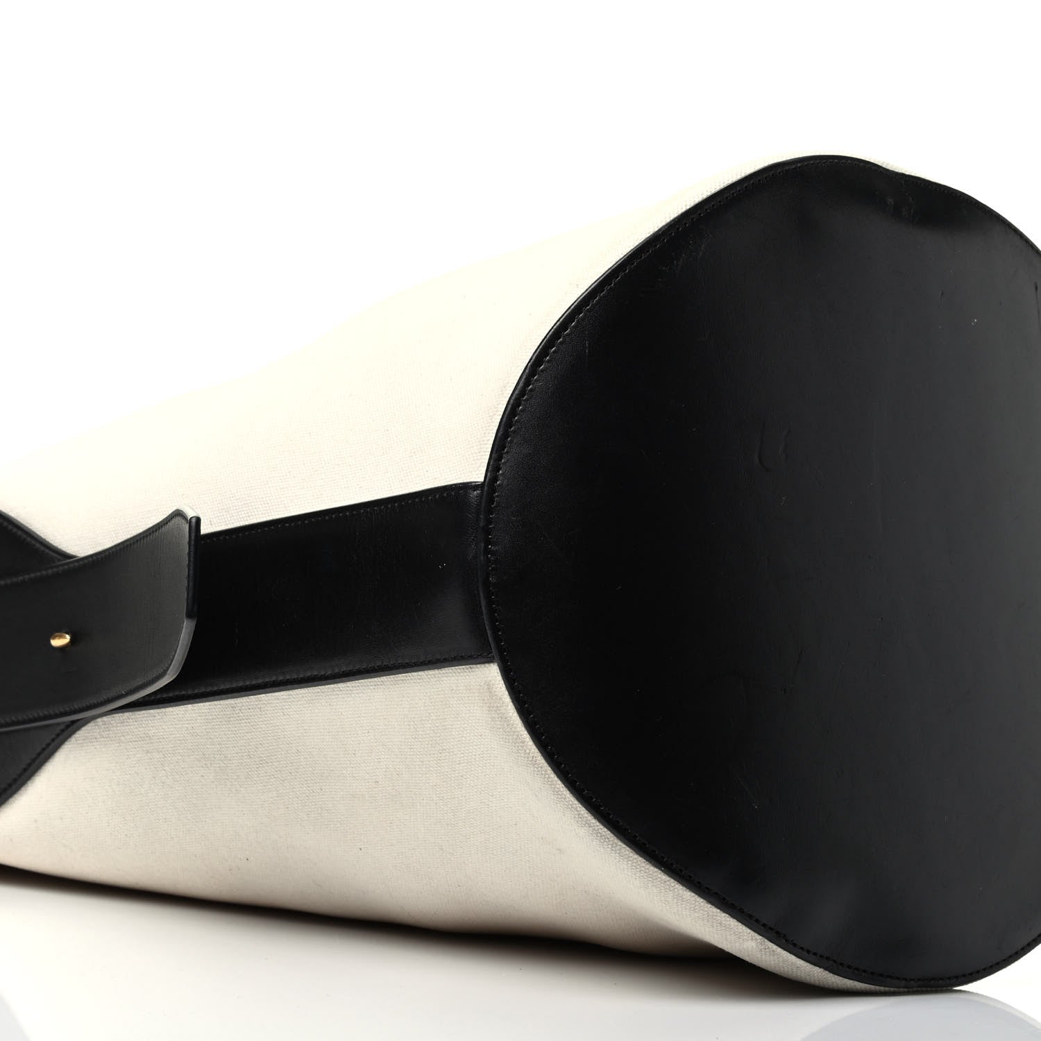 Celine Canvas Large Bucket Bag Black White 9 of 10