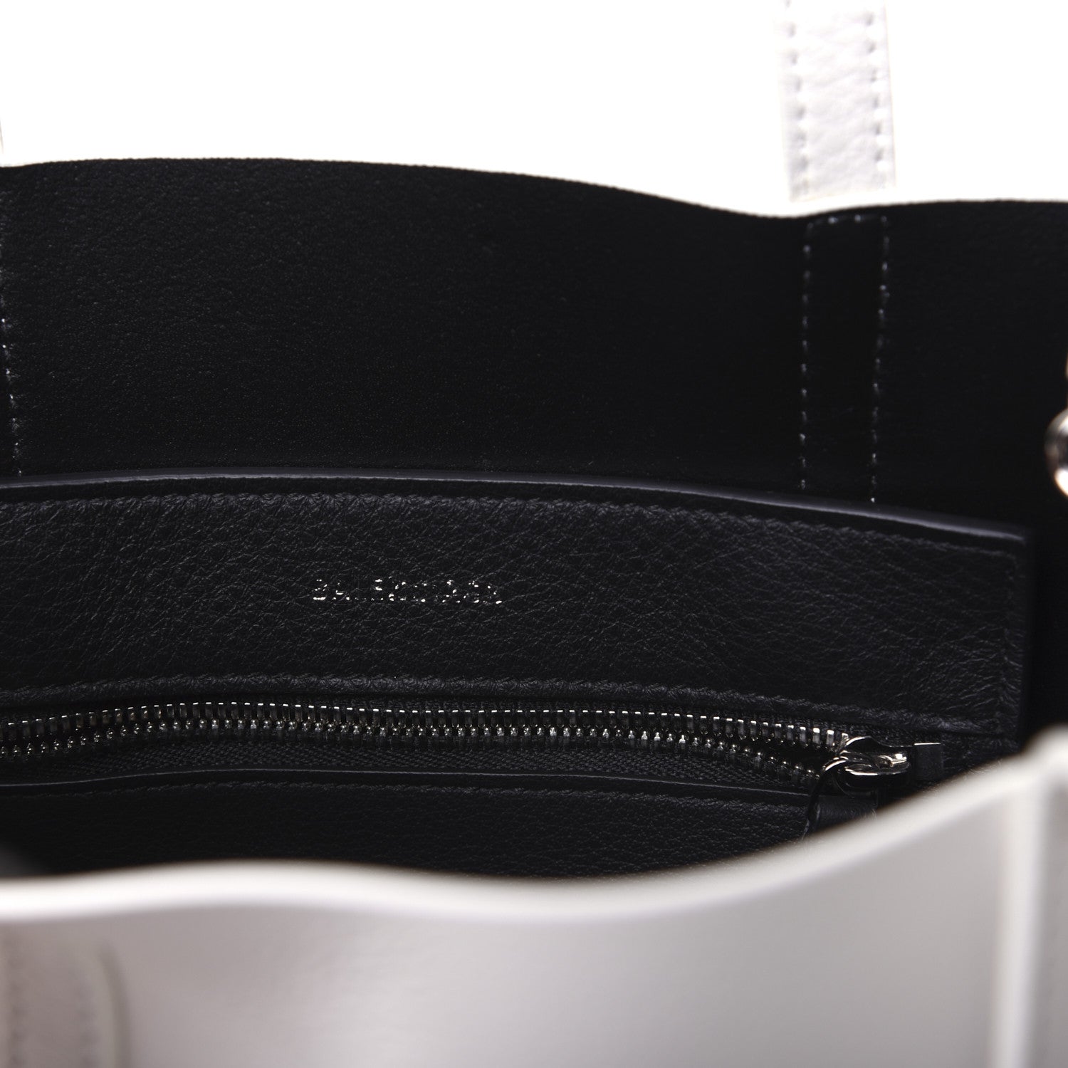 Balenciaga Smooth Calfskin Double Sided XXS Everyday Tote White Light Black 9 of 17