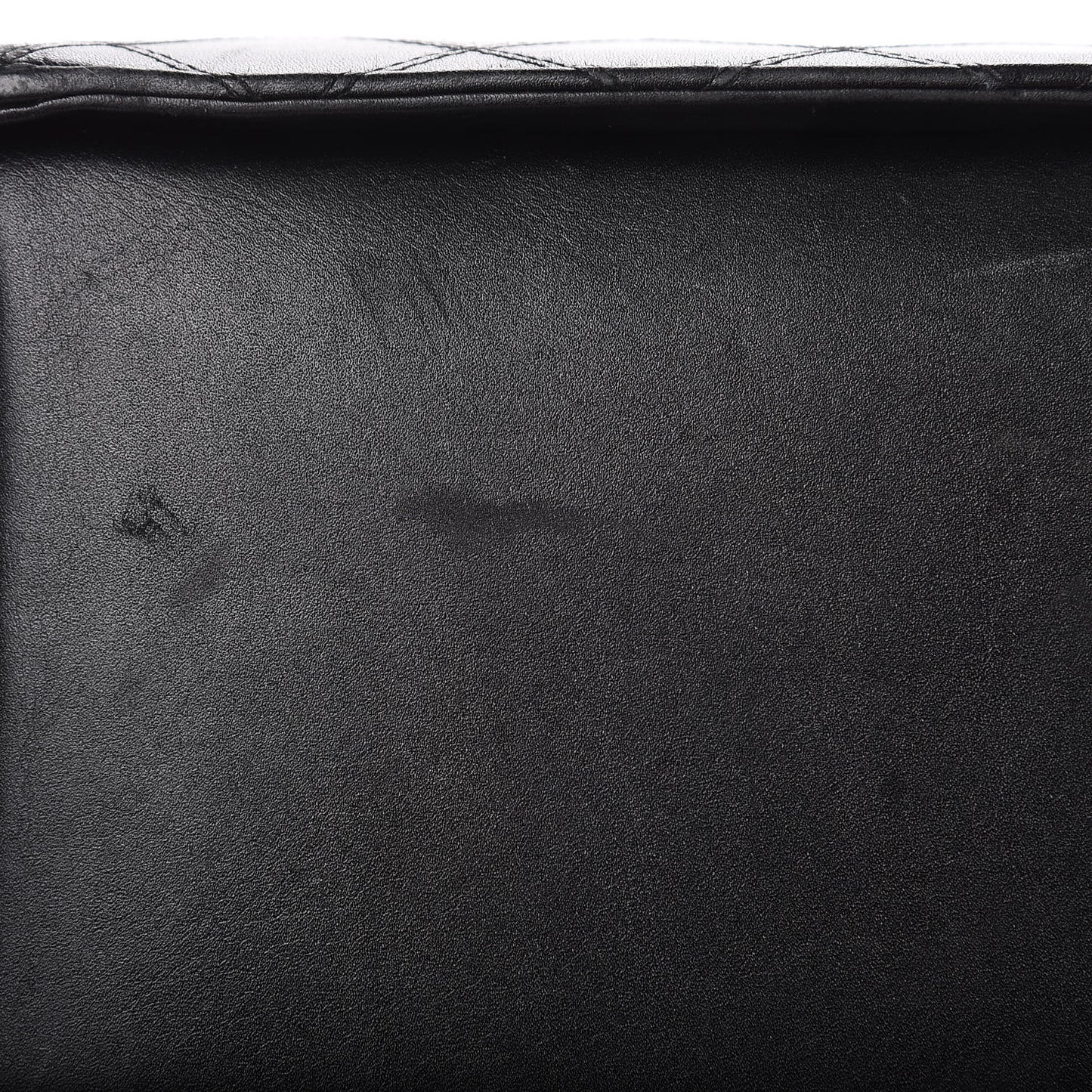 Calfskin Stitch Vanity Case Black