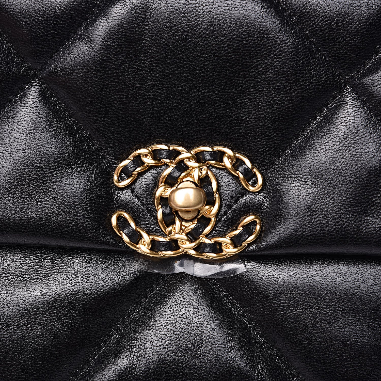 Chanel Lambskin Quilted Large 19 Flap Black 10 of 11