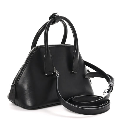 The Row Saddle Calfskin Mini Devon Bag Black 3 of 9