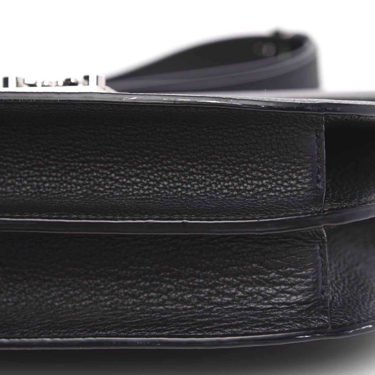 Grained Calfskin Patricia Park Avenue Crossbody Bag Black