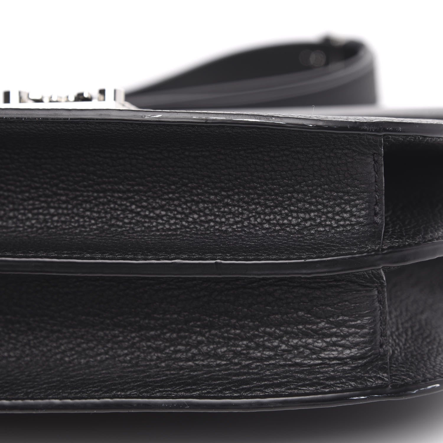 MCM Grained Calfskin Patricia Park Avenue Crossbody Bag Black 9 of 10