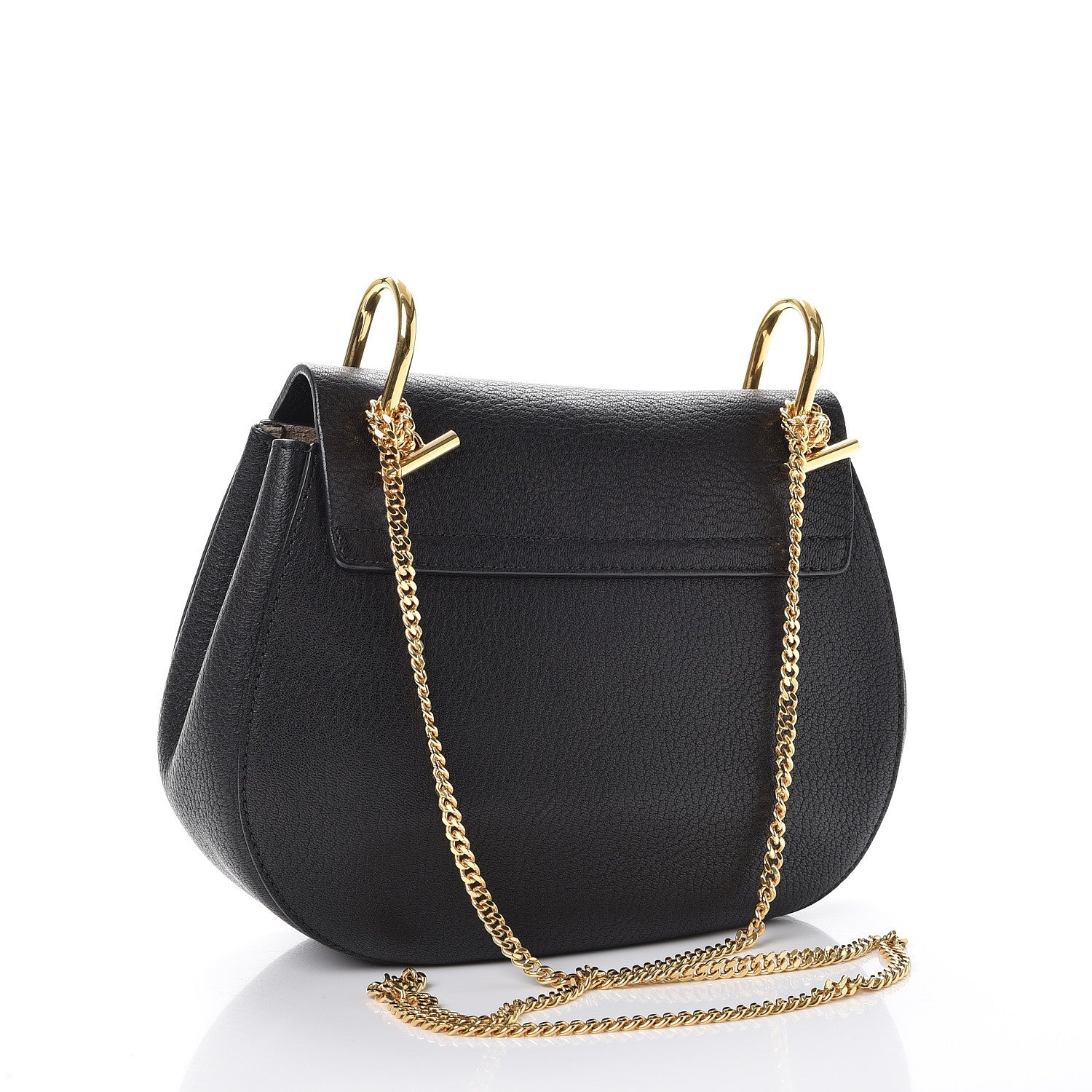Chloe Grained Lambskin Drew Shoulder Bag Black 3 of 8