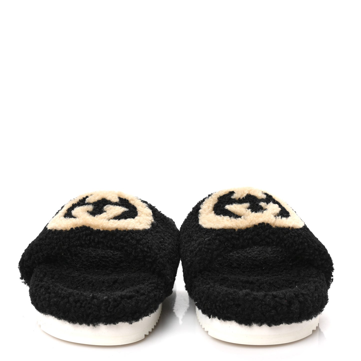 Shearling Womens Eileen Slide Sandals 40 Black Butterscotch