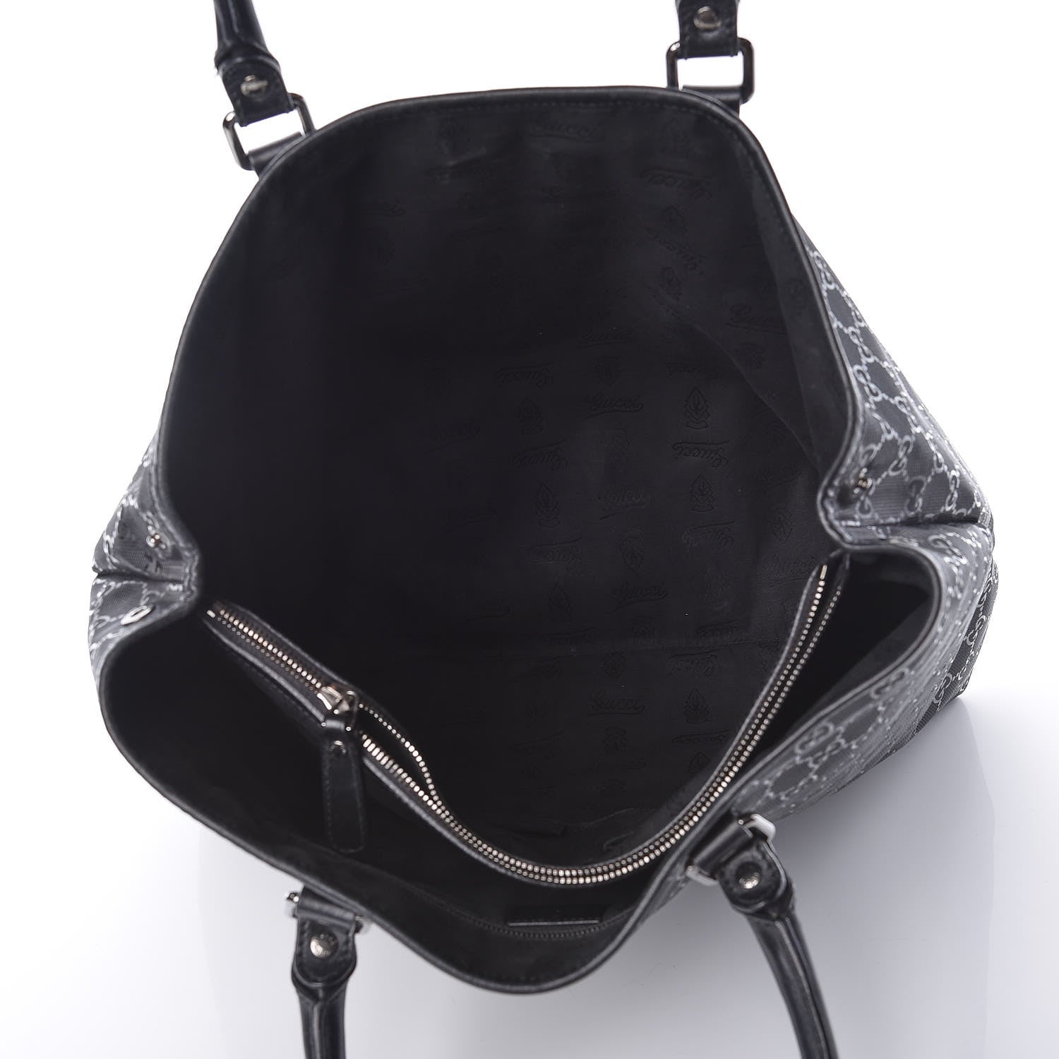 Gucci Imprime Monogram Cuoio Canyon Joy Vertical Tote Black 7 of 10