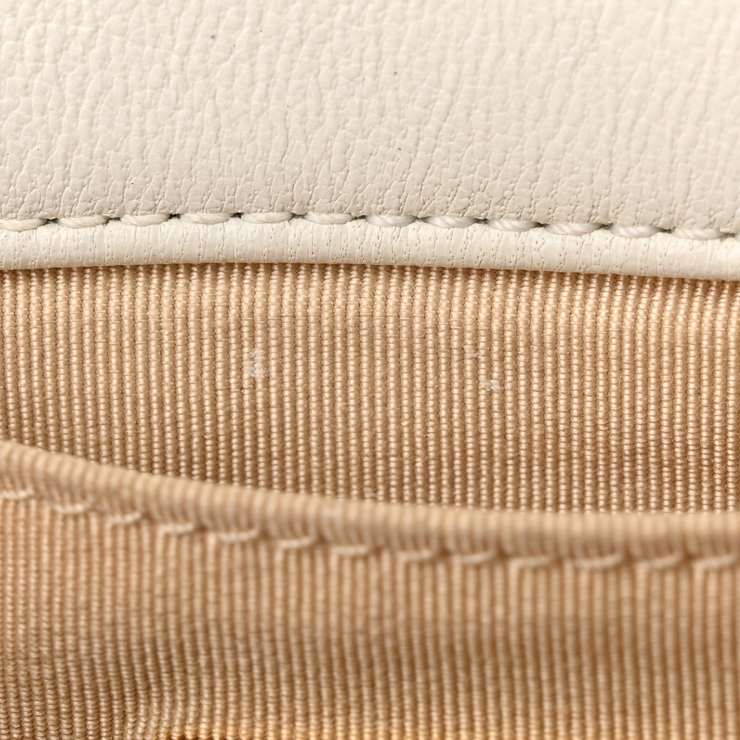 Goatskin Quilted Chanel 19 Waist Bag White