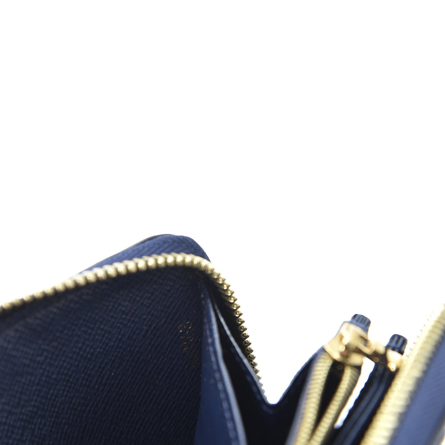 Damier Paillettes Zippy Wallet Blue