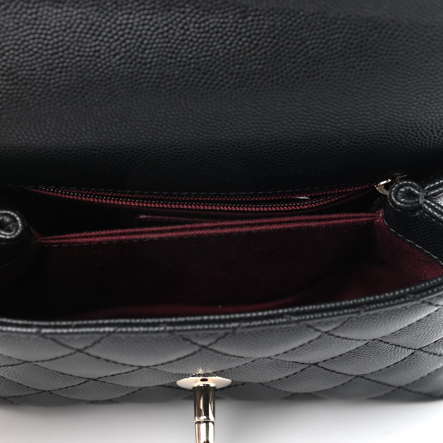 Chanel Caviar Quilted Extra Mini Coco Handle Flap Black 5 of 10