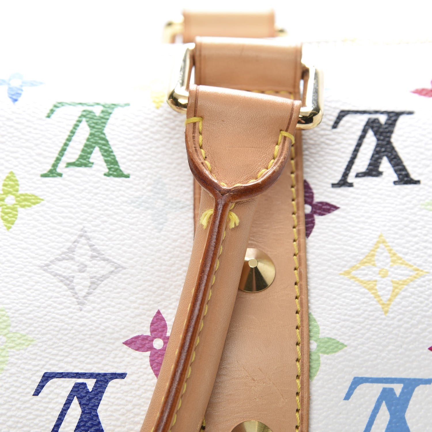 Louis Vuitton Monogram Multicolor Keepall 45 White 13 of 14