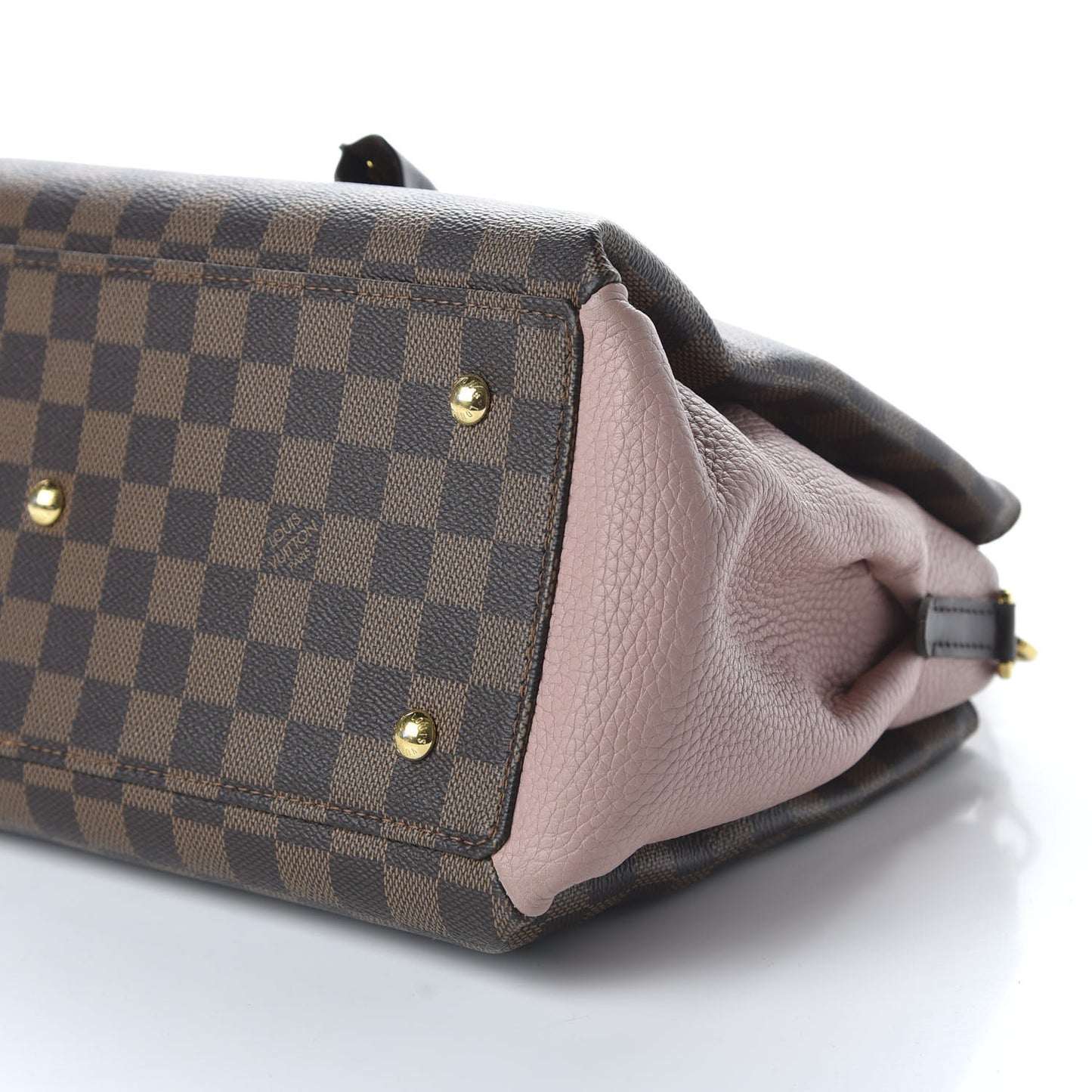 Cuir Taurillon Damier Ebene Normandy Magnolia