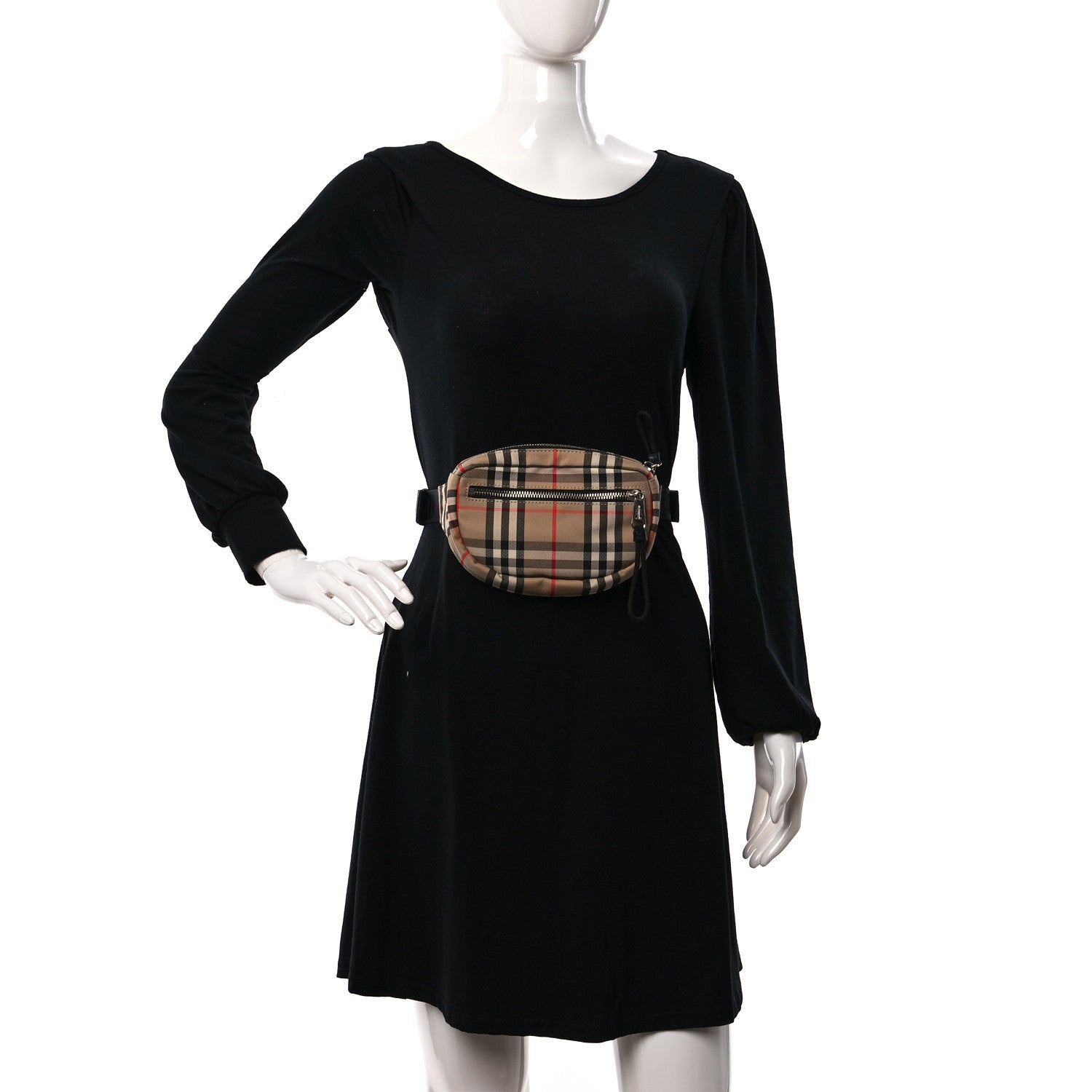 Burberry Nylon Vintage Check Small Cannon Bum Bag Archive Beige 2 of 8