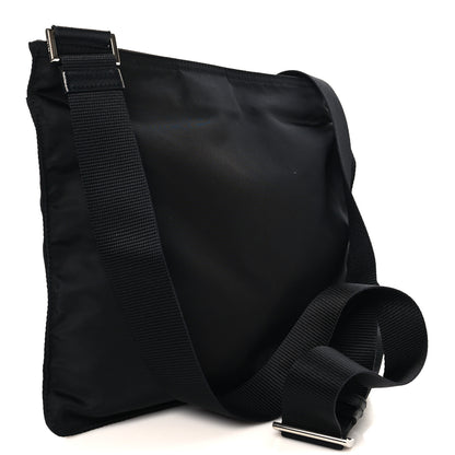 Prada Nylon Vela Flat Messenger Bag Black 3 of 9