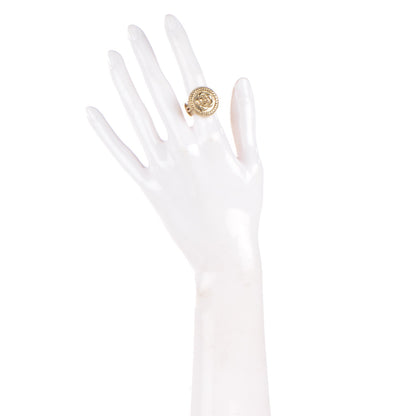 Chanel CC Camellia Ring 5 Gold 2 of 5