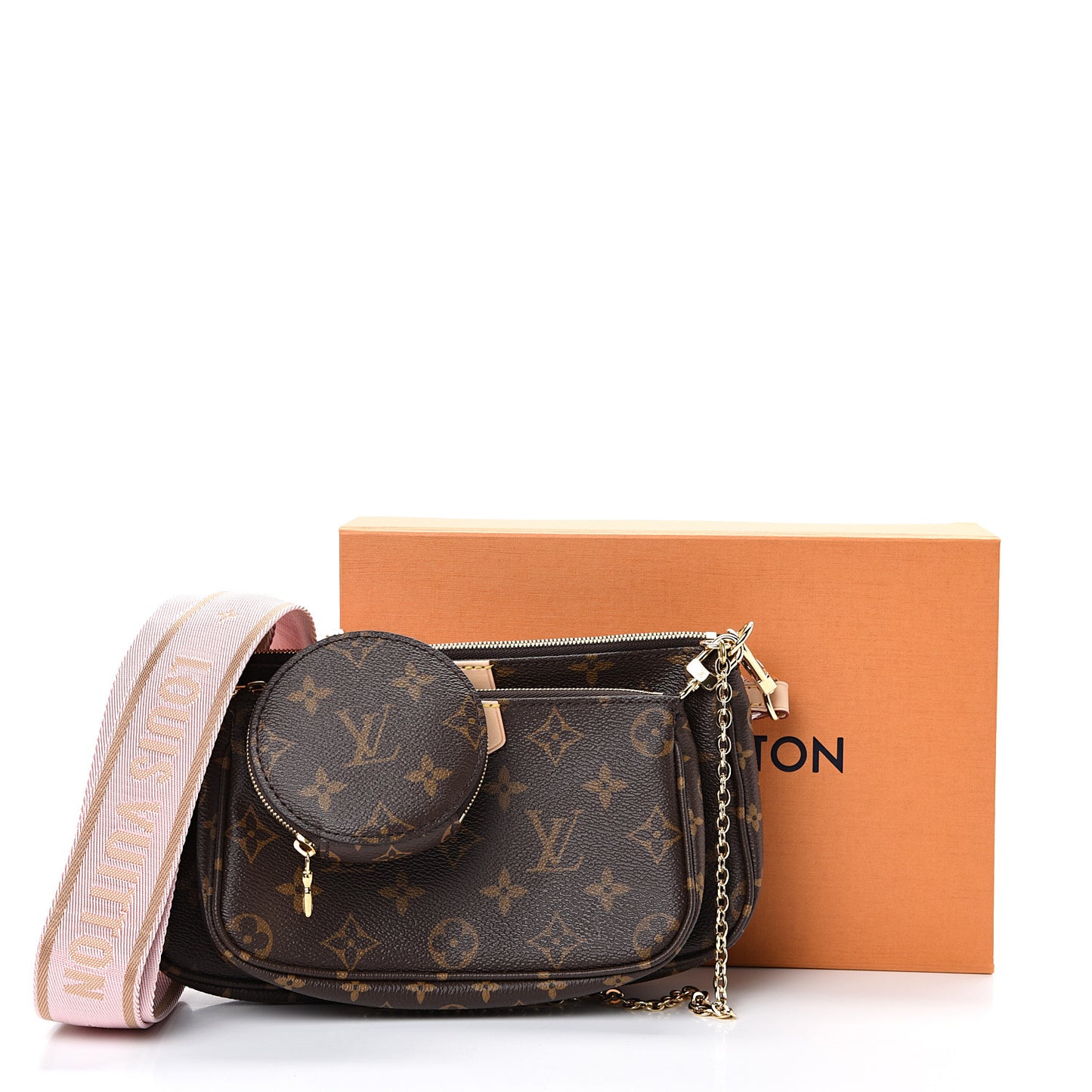 Monogram Multi Pochette Accessories Rose Clair