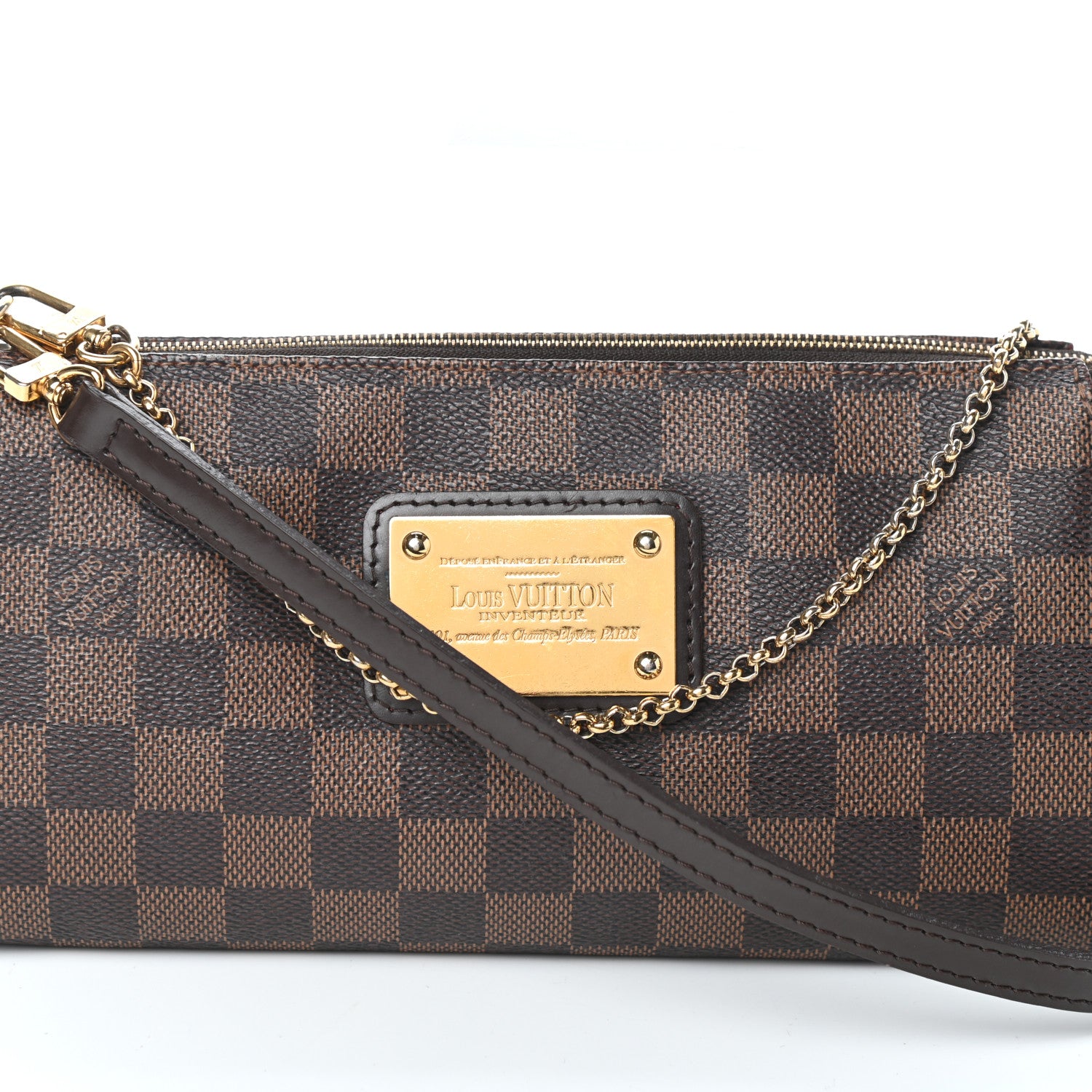 Louis Vuitton Damier Ebene Eva Clutch 7 of 9