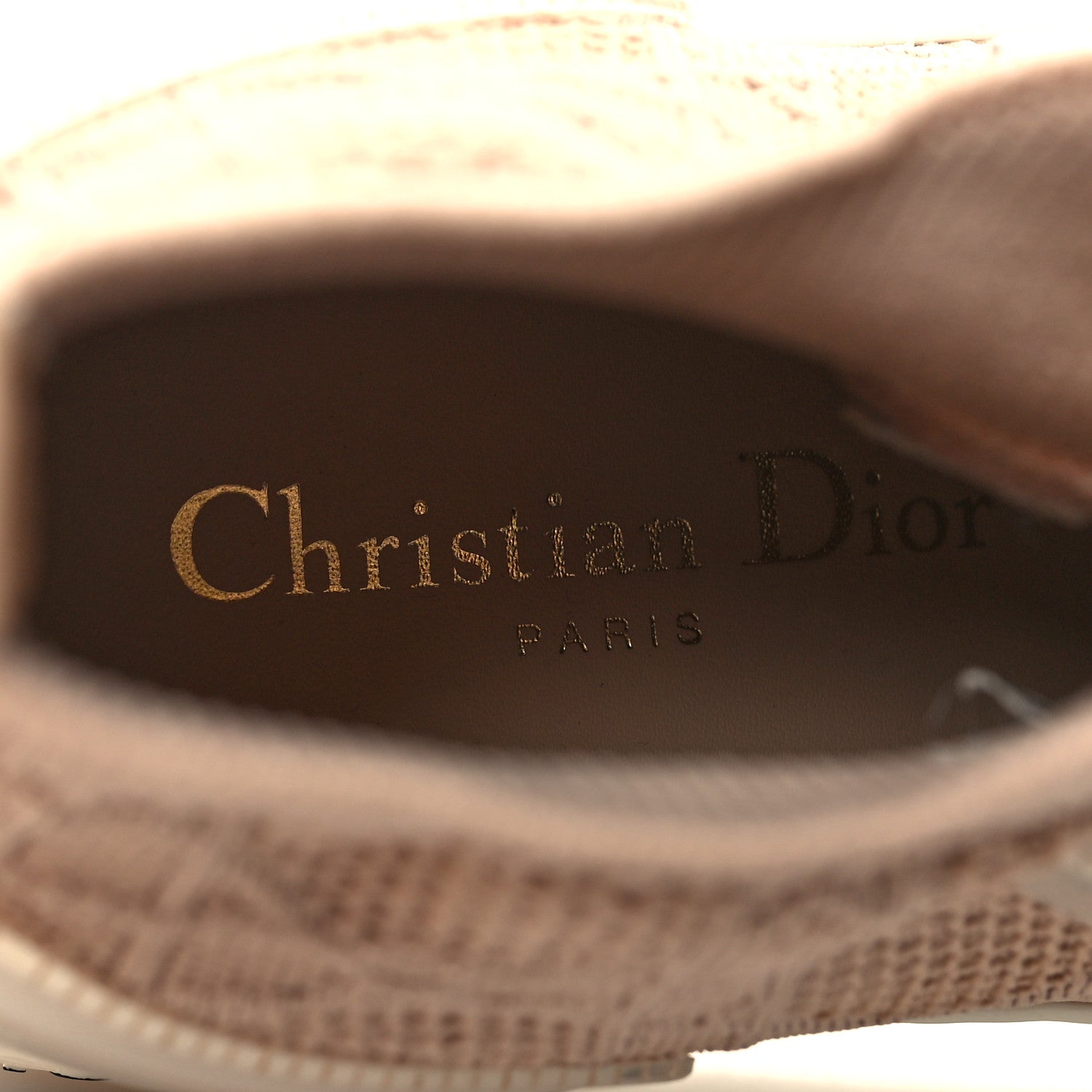 Christian Dior Technical Mesh Cannage Womens Walk'n Dior High Top Sneakers 37 Nude 8 of 8