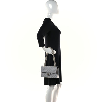 Chanel Caviar Quilted Small Double Flap Grey 2 of 10