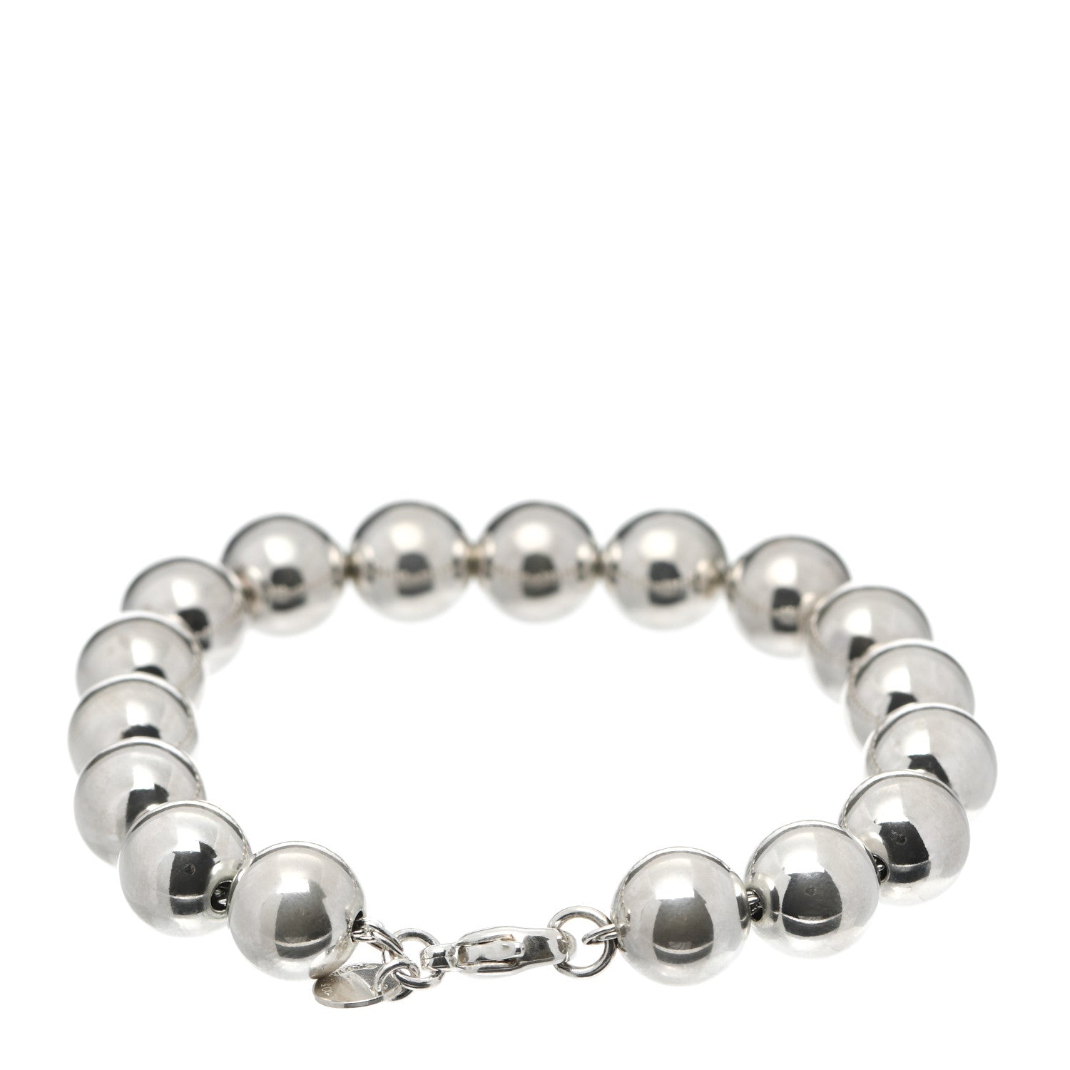 Tiffany Sterling Silver 10mm HardWear Ball Bracelet 3 of 7