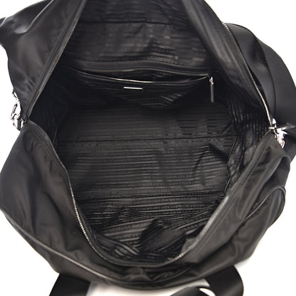 Prada Tessuto Nylon Saffiano Viaggio Carry On Travel Bag Black 4 of 11