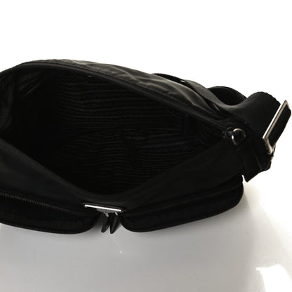 Prada Nylon Vela Messenger Bag Black 4 of 14