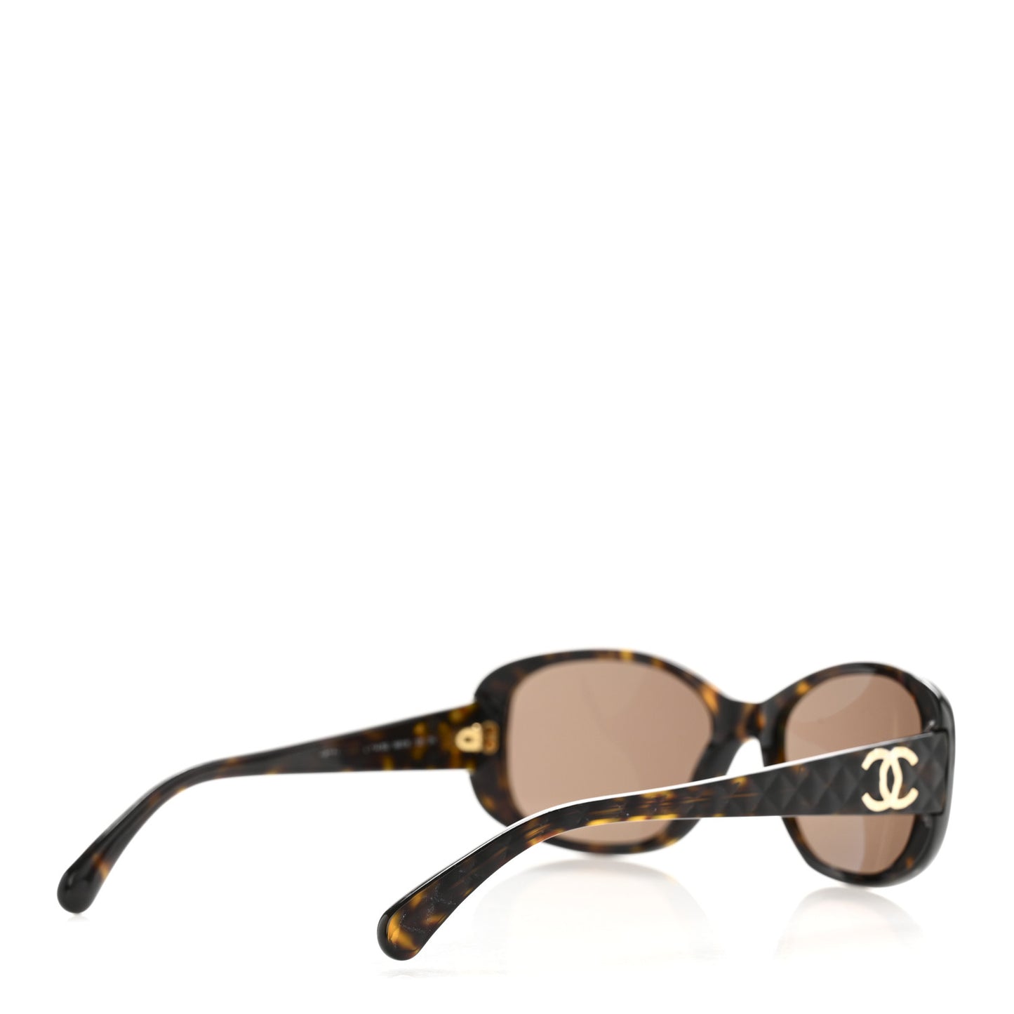 Quilted CC Sunglasses 5188 Tortoise