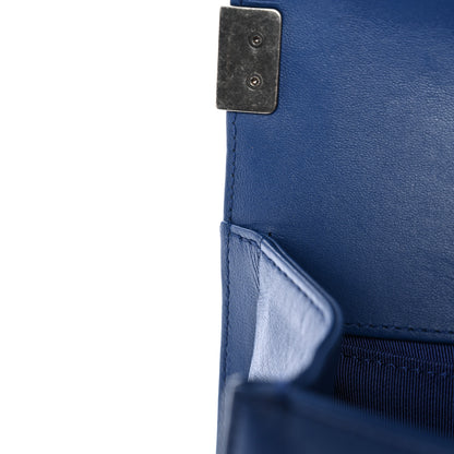 Chanel Lambskin Quilted Medium Boy Flap Blue 12 of 12
