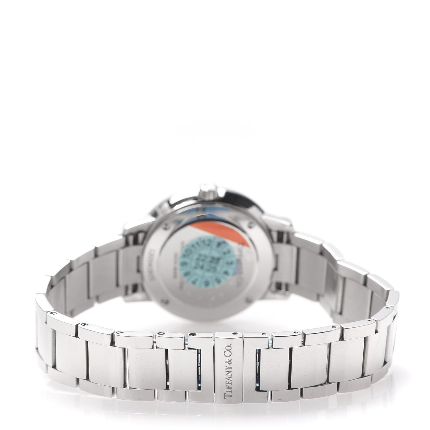 Stainless Steel Diamond Bezel 31mm Atlas 2-Hand Quartz Watch Blue Azure