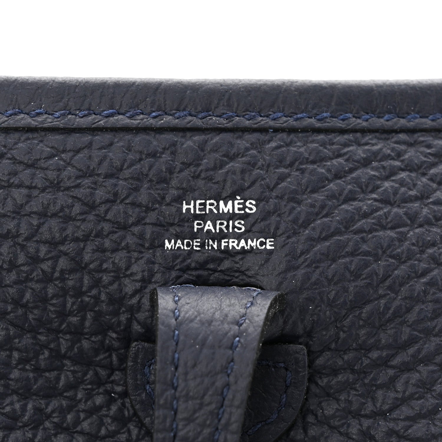 Hermes Taurillon Clemence Evelyne TPM Bleu Nuit 6 of 10