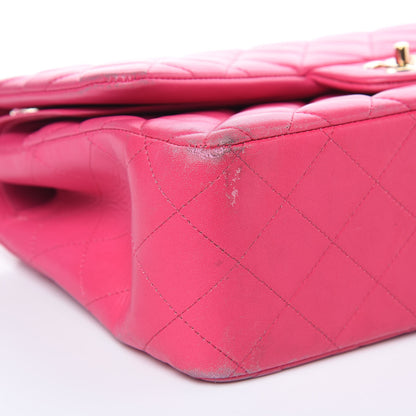Chanel Lambskin Quilted Jumbo Double Flap Fuchsia 8 of 23