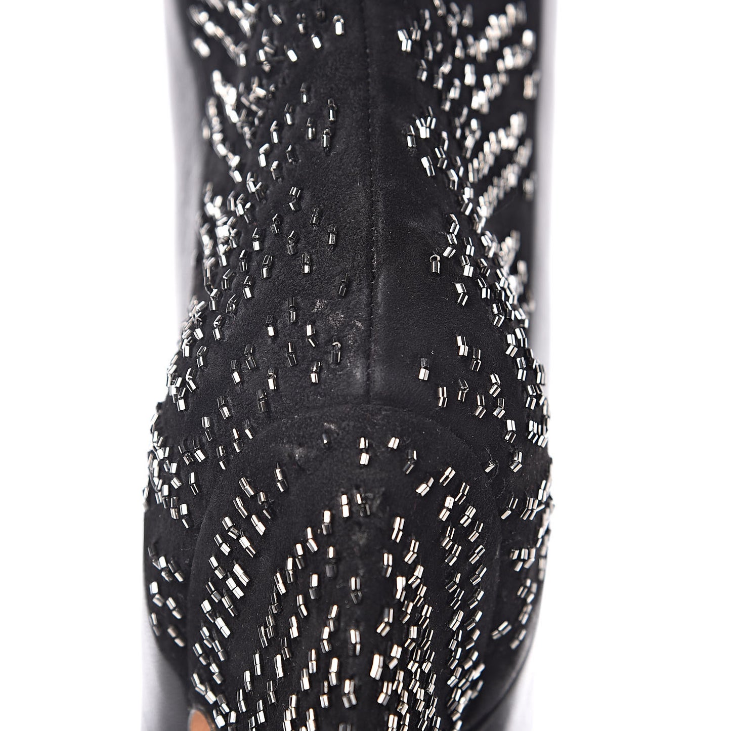 Nappa Suede Beaded Boots 36.5 Black