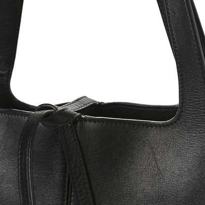 Celine Supple Natural Calfskin Medium Tri-Fold Bag Black 12 of 16