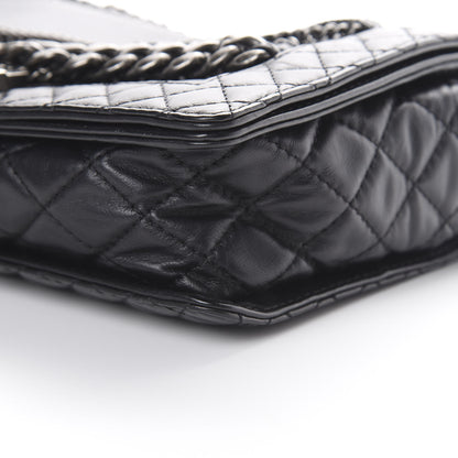 Chanel Calfskin Enchained Medium Boy Flap Black 9 of 12