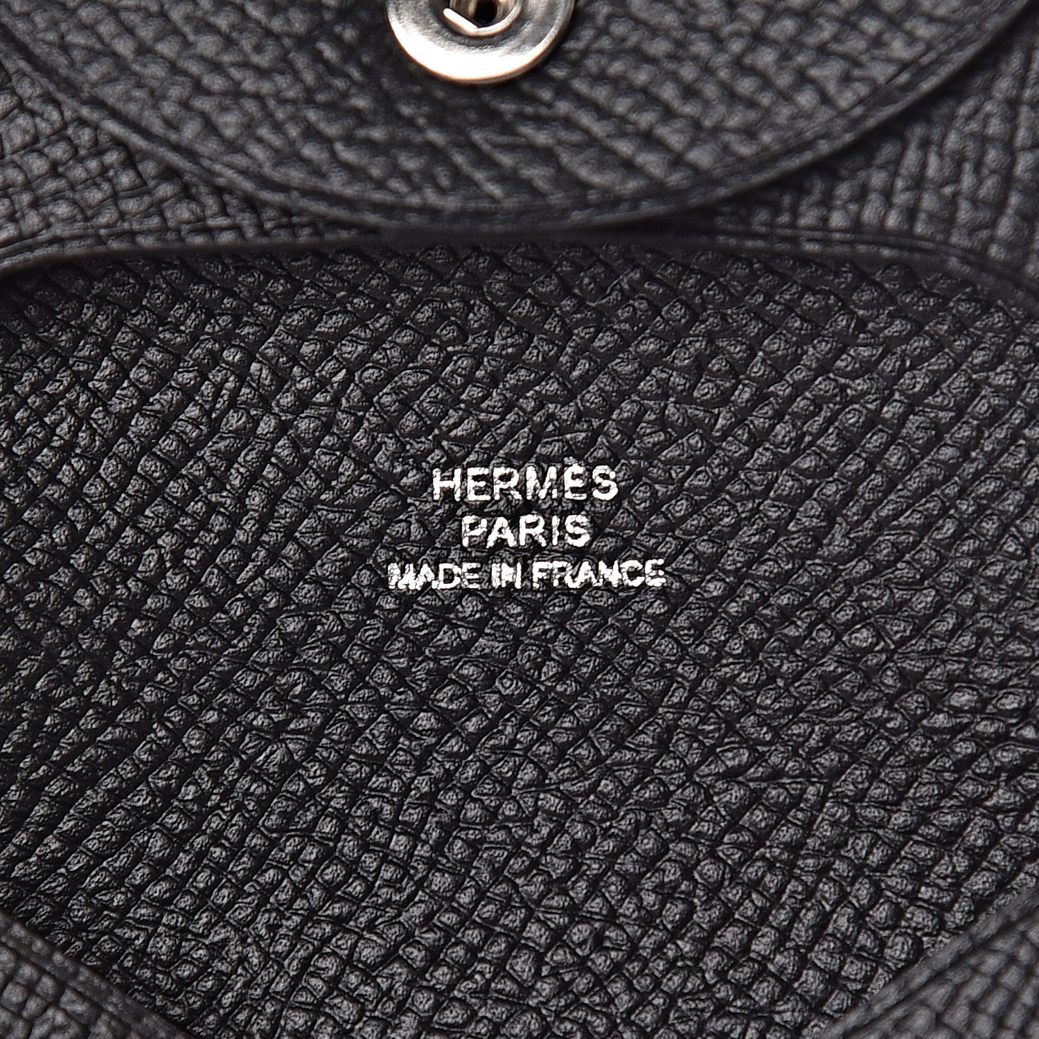 Hermes Epsom Bastia Coin Purse Black 6 of 8