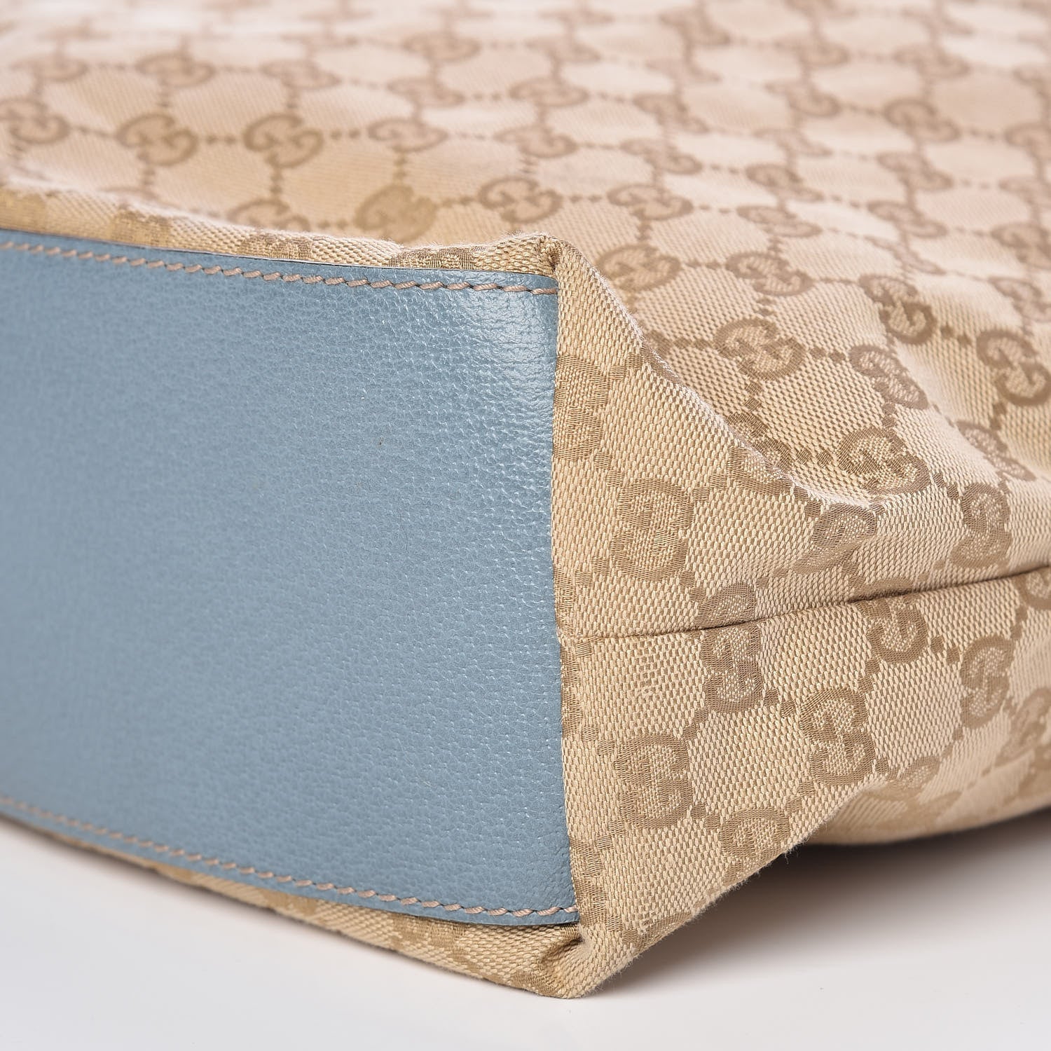 Gucci GG Monogram Large Web Handle Vertical Tote Blue 9 of 9