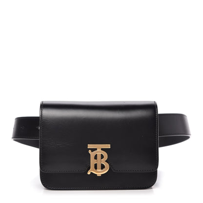 Burberry Calfskin TB Belt Bag Black 1 of 8