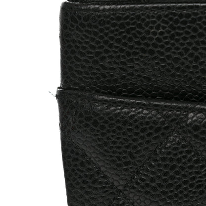 Chanel Caviar Quilted Medium Double Flap Black 11 of 13