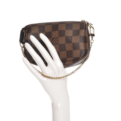 Louis Vuitton Damier Ebene Mini Pochette Accessories 2 of 7