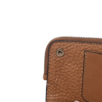 Burberry Calfskin Check Embossed Lexi Wallet Tan 7 of 8