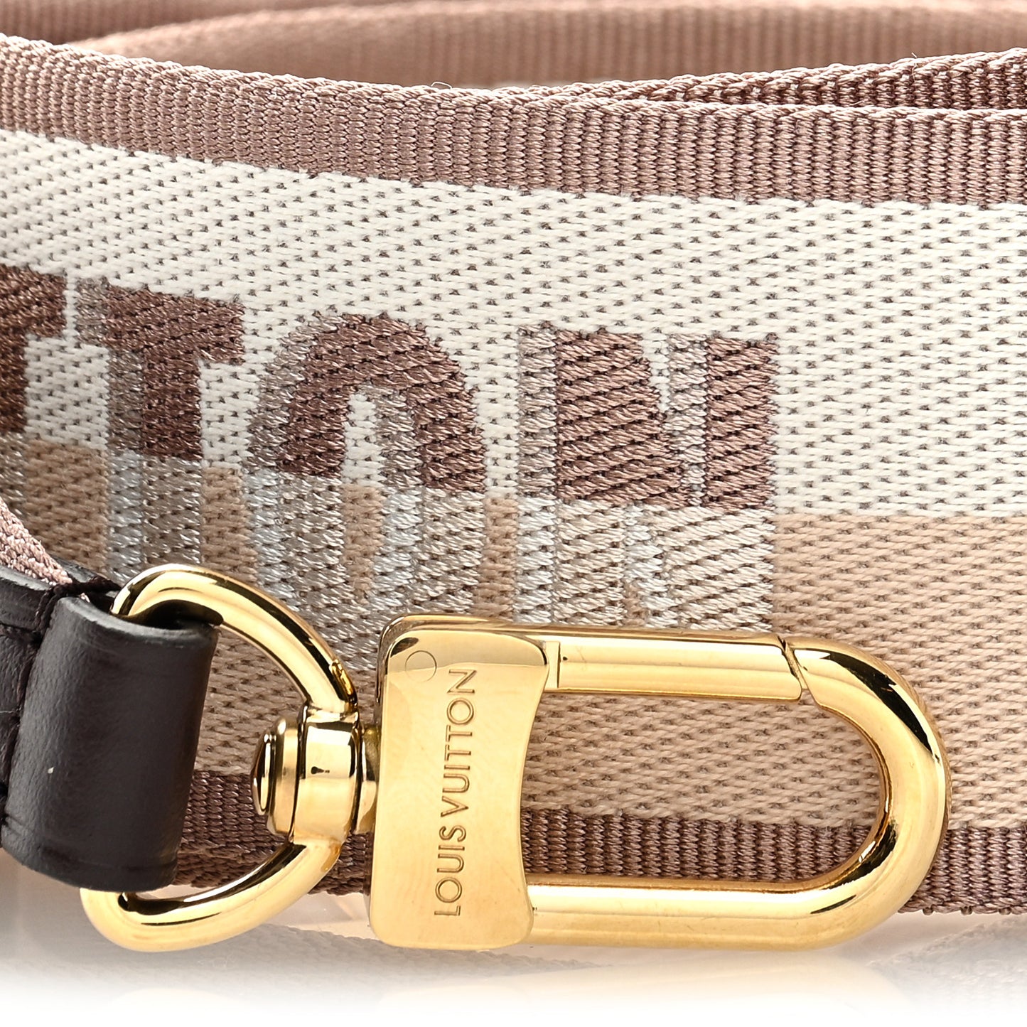 Jacquard Speedy Bandouliere 20 Shoulder Strap Beige Brown