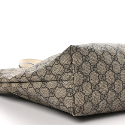 Gucci GG Supreme Monogram Medium Zippered Shopping Tote Off White 8 of 15