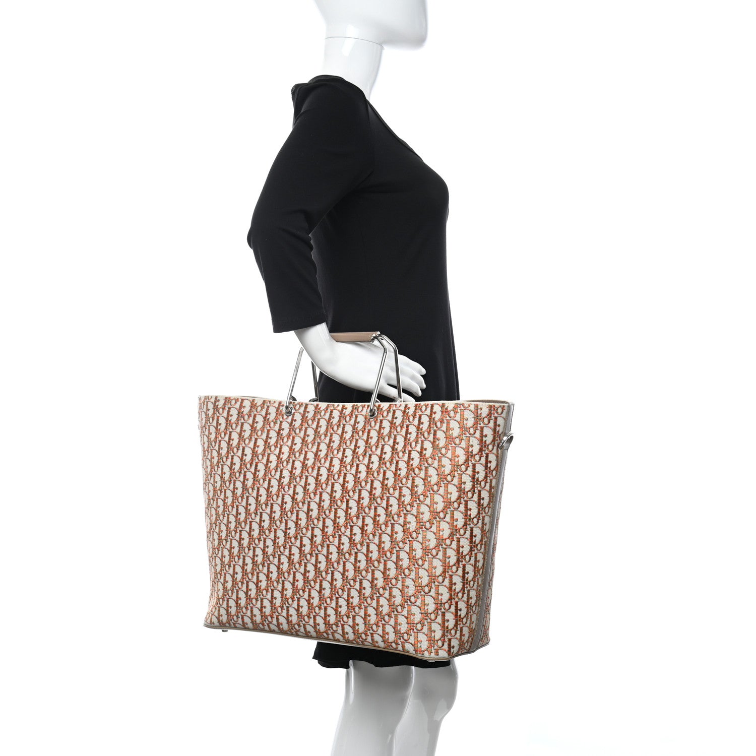 Christian Dior Oblique Embroidered Miami Tote Multicolor 2 of 10