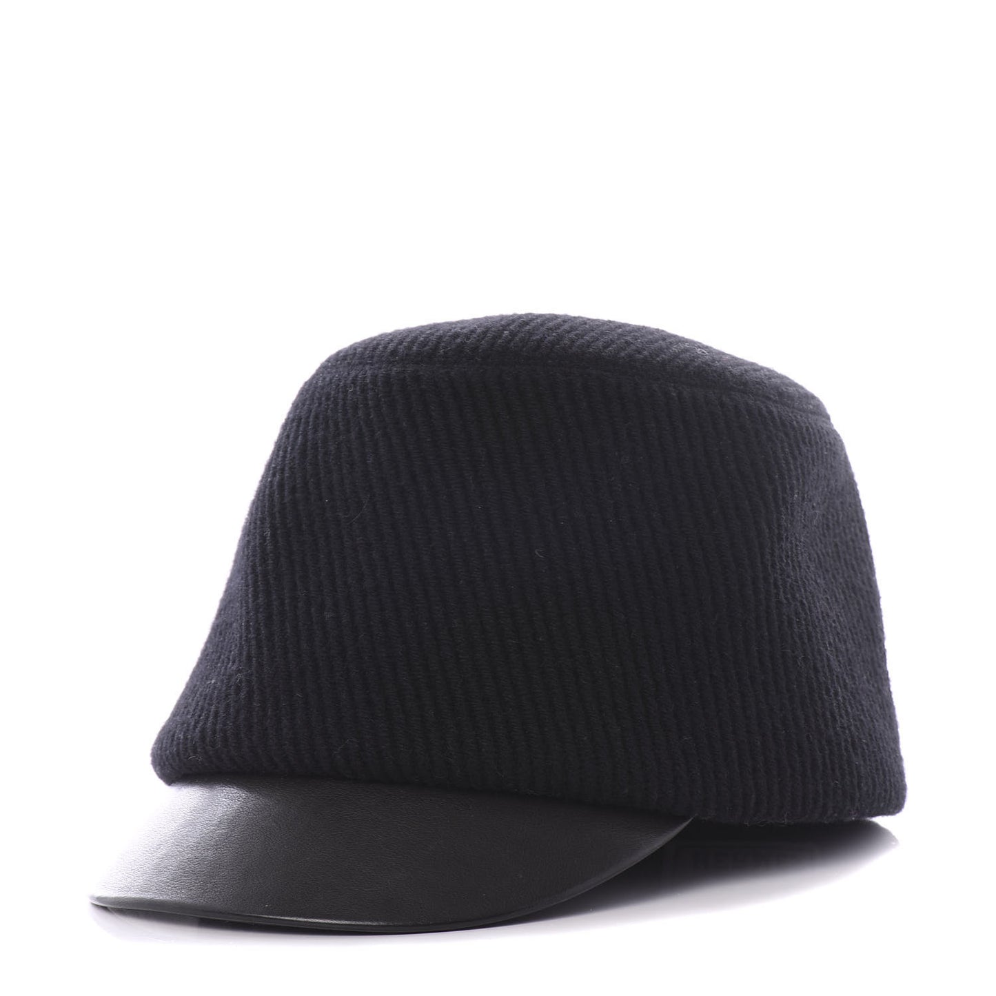 Wool Calfskin Hat Cap 57 Black