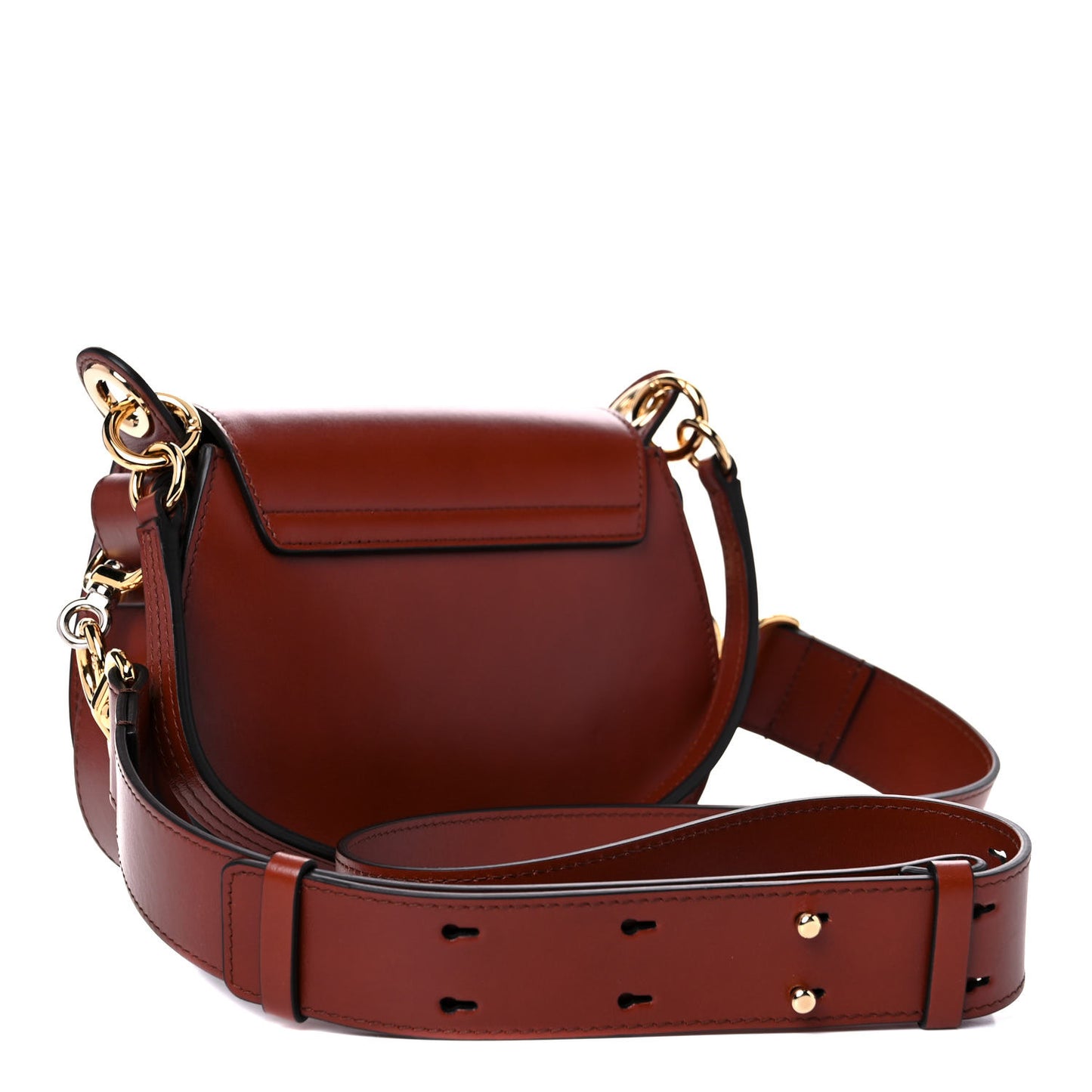 Calfskin Small Tess Bag Sepia Brown