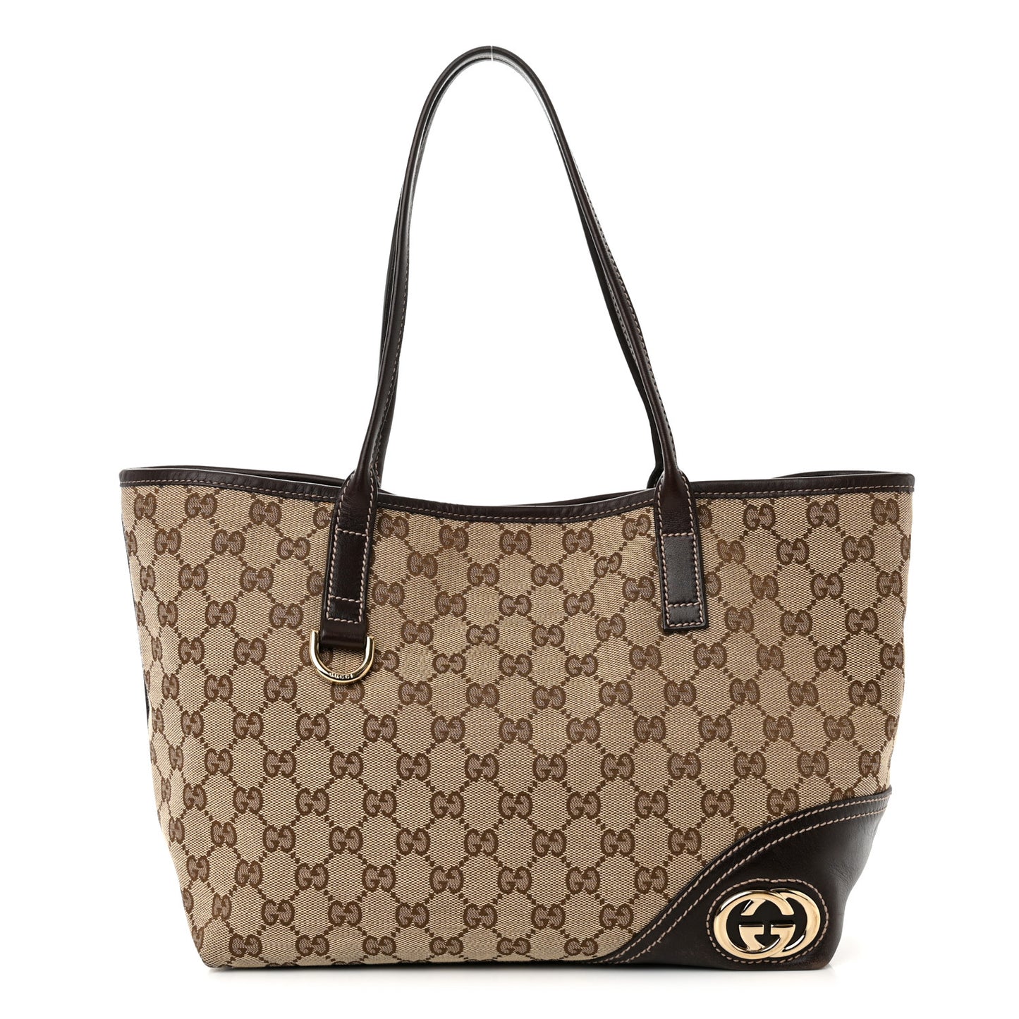 Monogram Medium New Britt Tote Brown