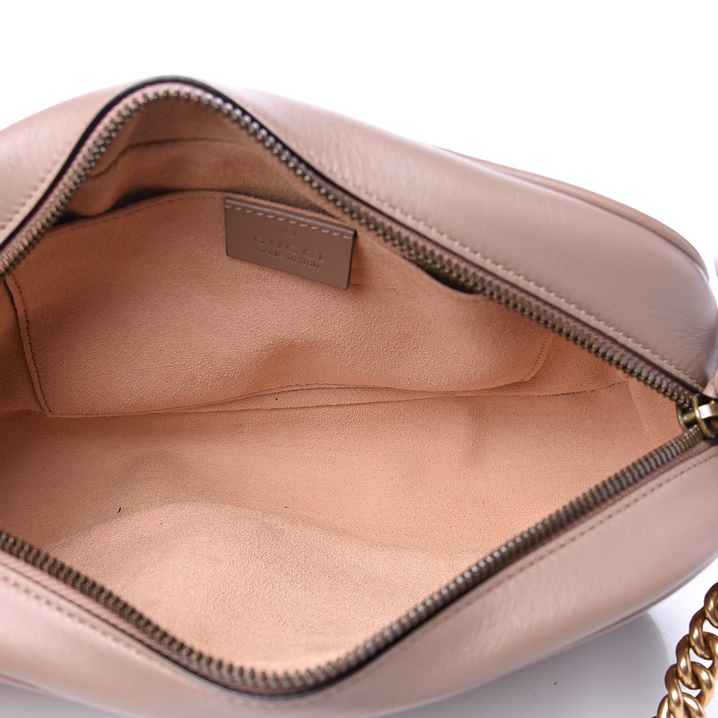 Calfskin Matelasse Small GG Marmont Chain Shoulder Bag Porcelain Rose
